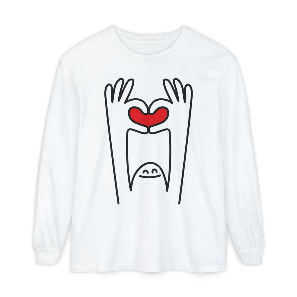 Hands-Up Heart Long Sleeve T-Shirt