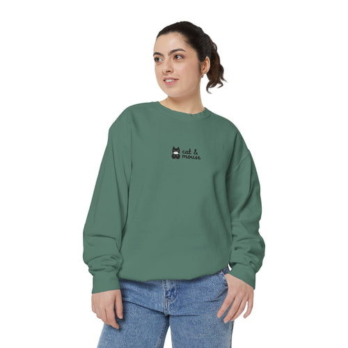 Cat & Mouse Brand Embroidered Sweatshirt