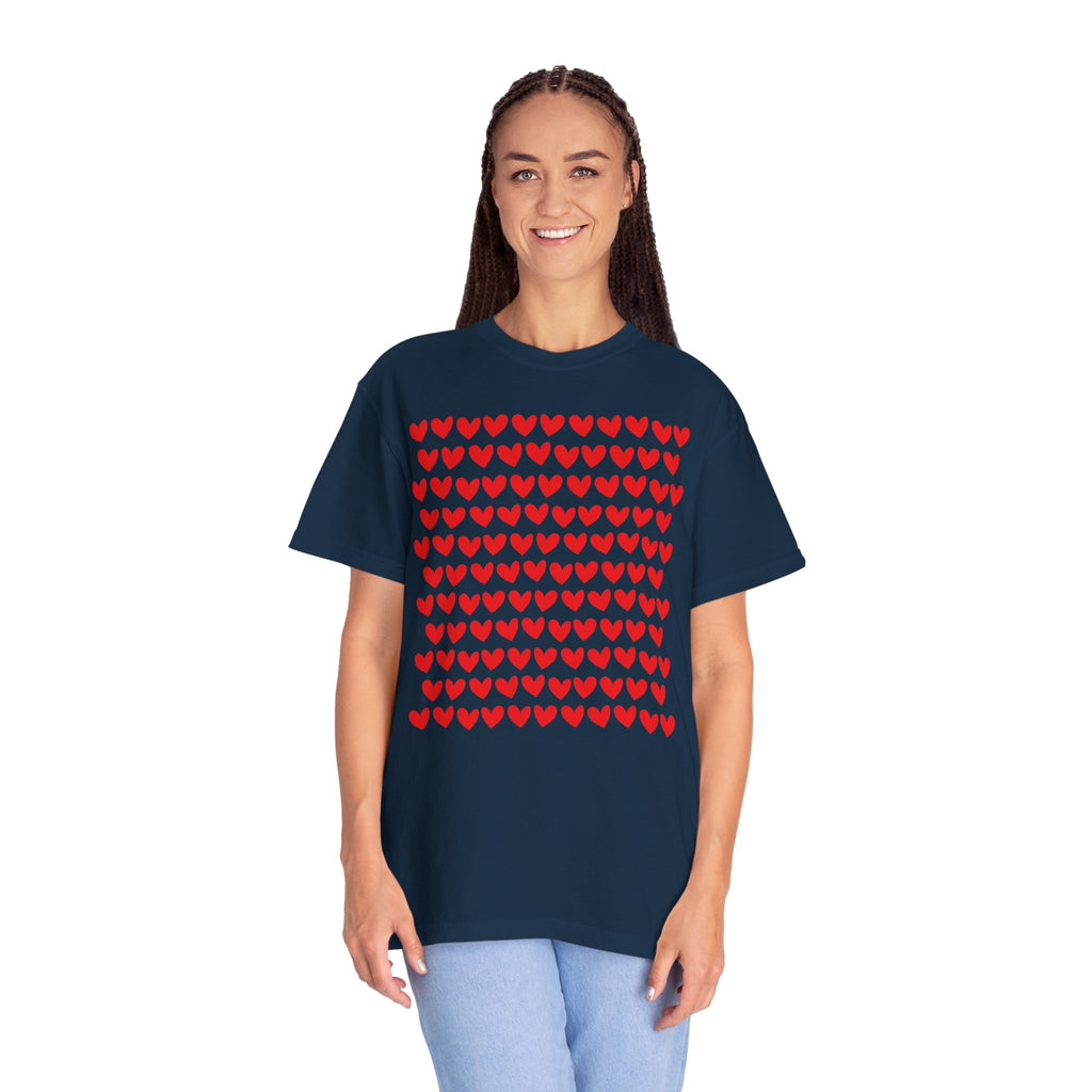 Heart Grid Valentine Tee