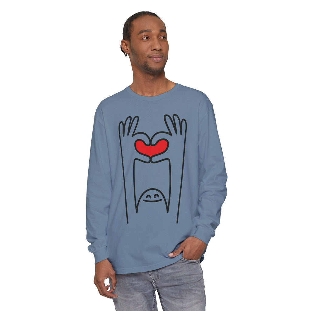 Hands-Up Heart Long Sleeve T-Shirt