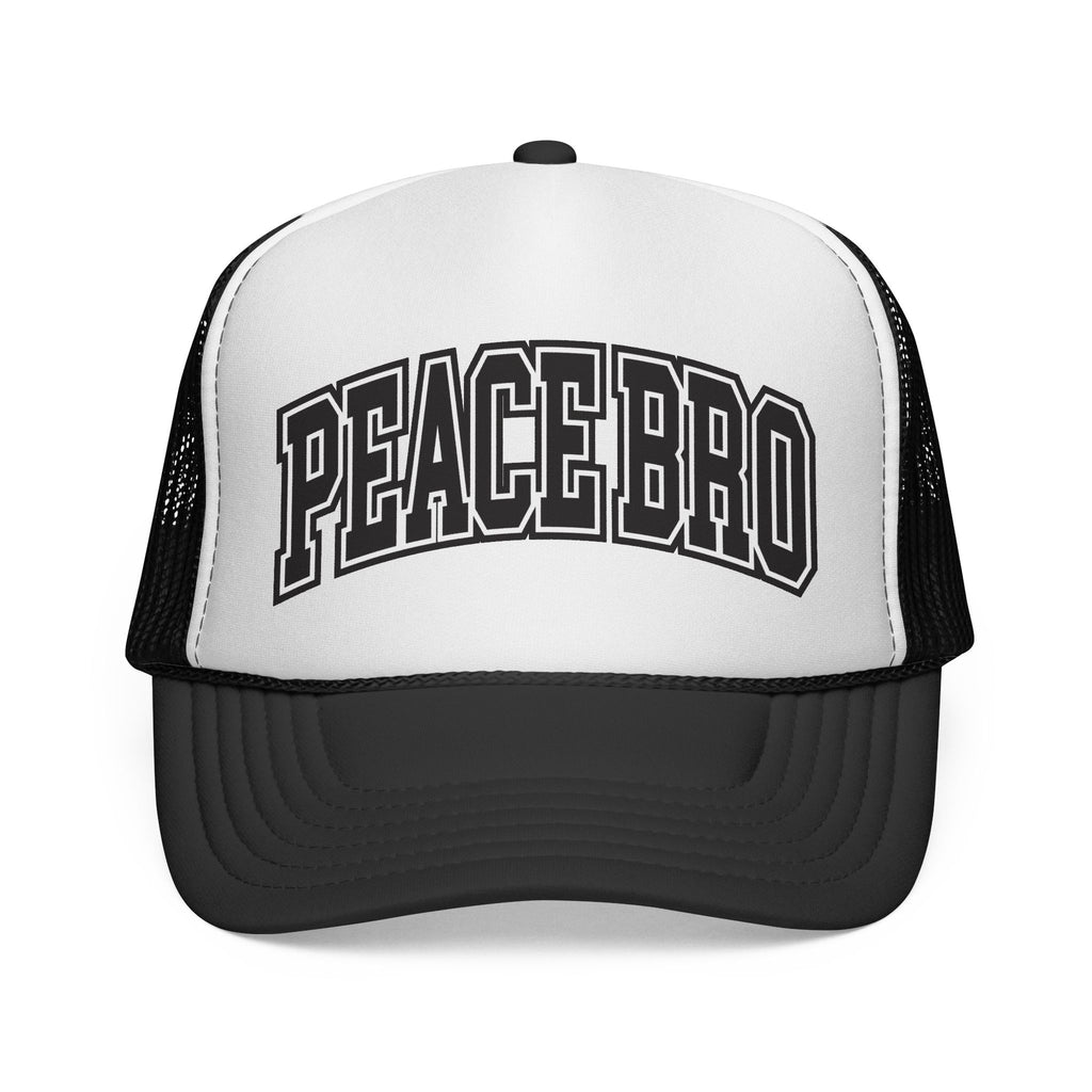 Peacebro Uni Trucker Cap with Retro Arch Lettering