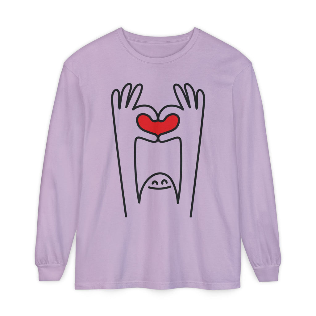 Hands-Up Heart Long Sleeve T-Shirt