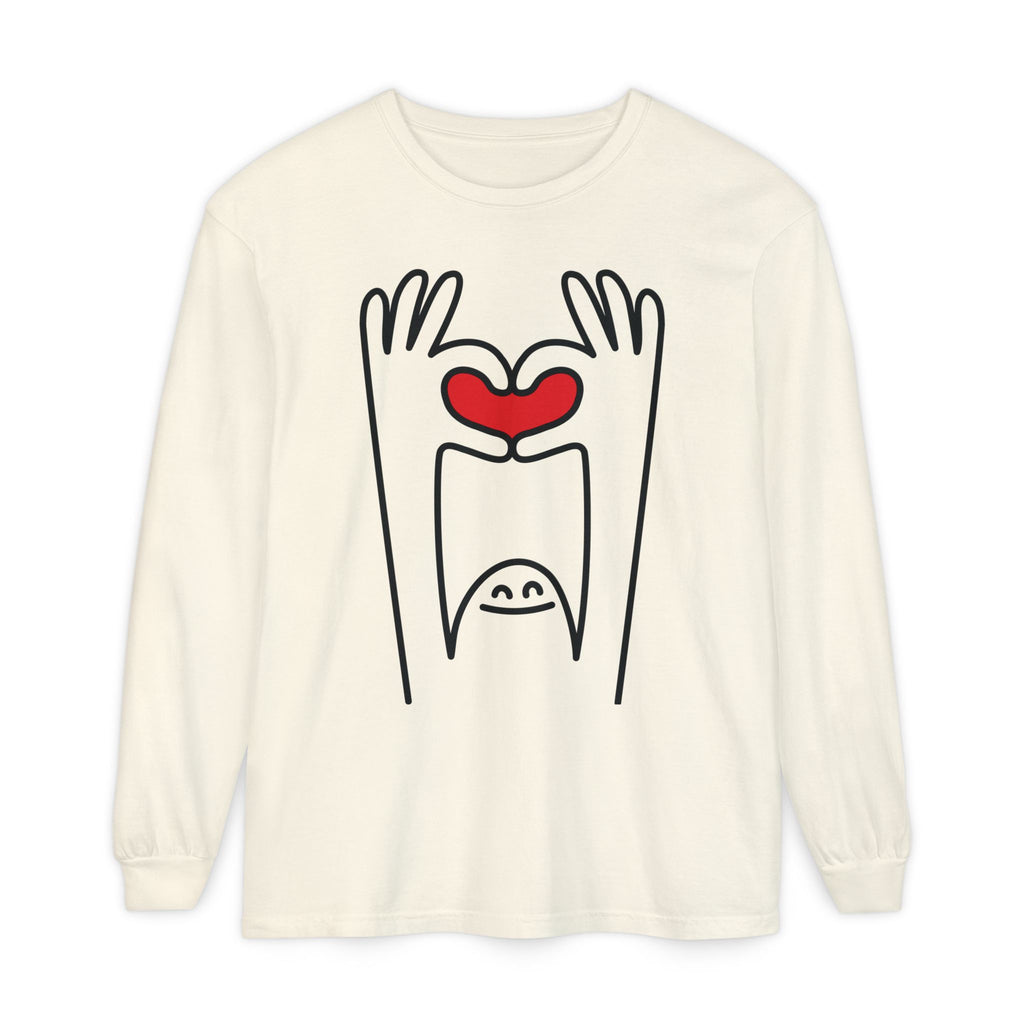 Hands-Up Heart Long Sleeve T-Shirt