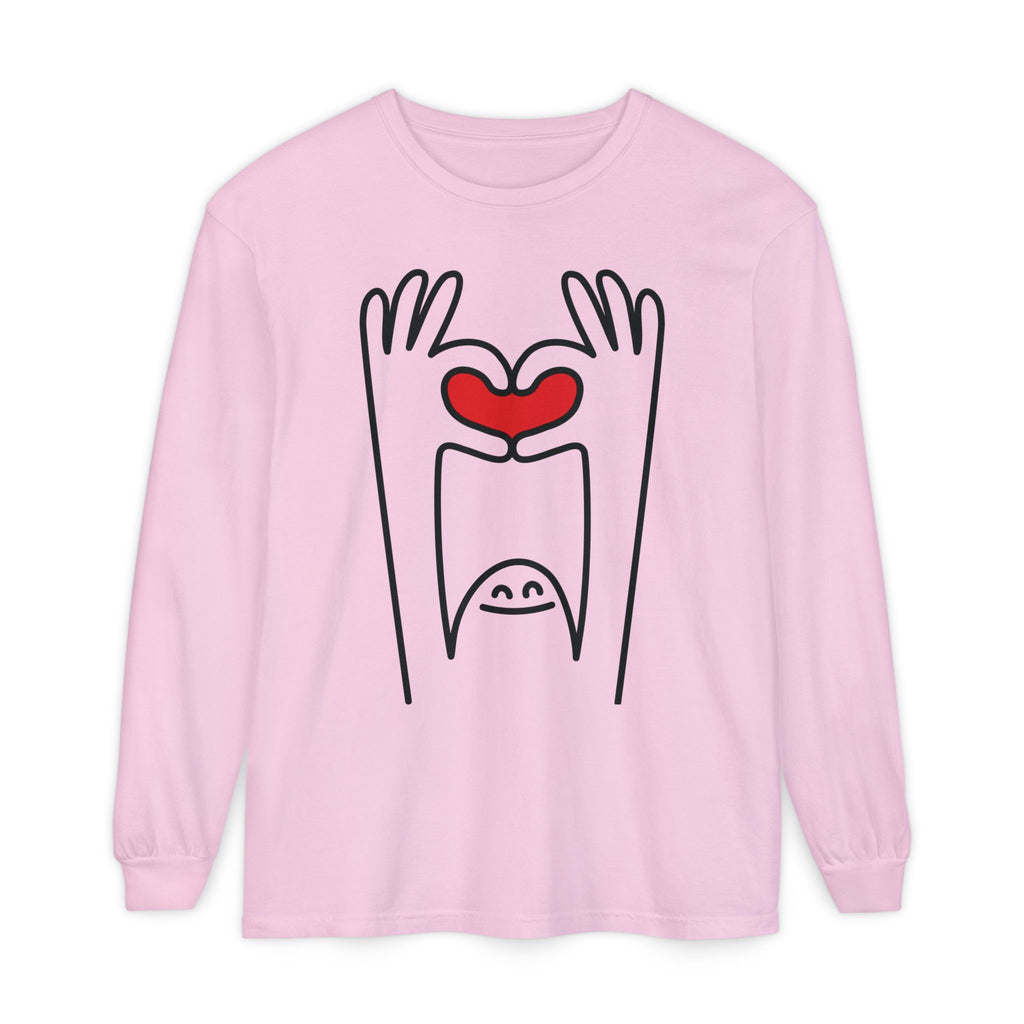 Hands-Up Heart Long Sleeve T-Shirt