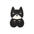 Cute Black Cat Kiss-Cut Vinyl Sticker 3"