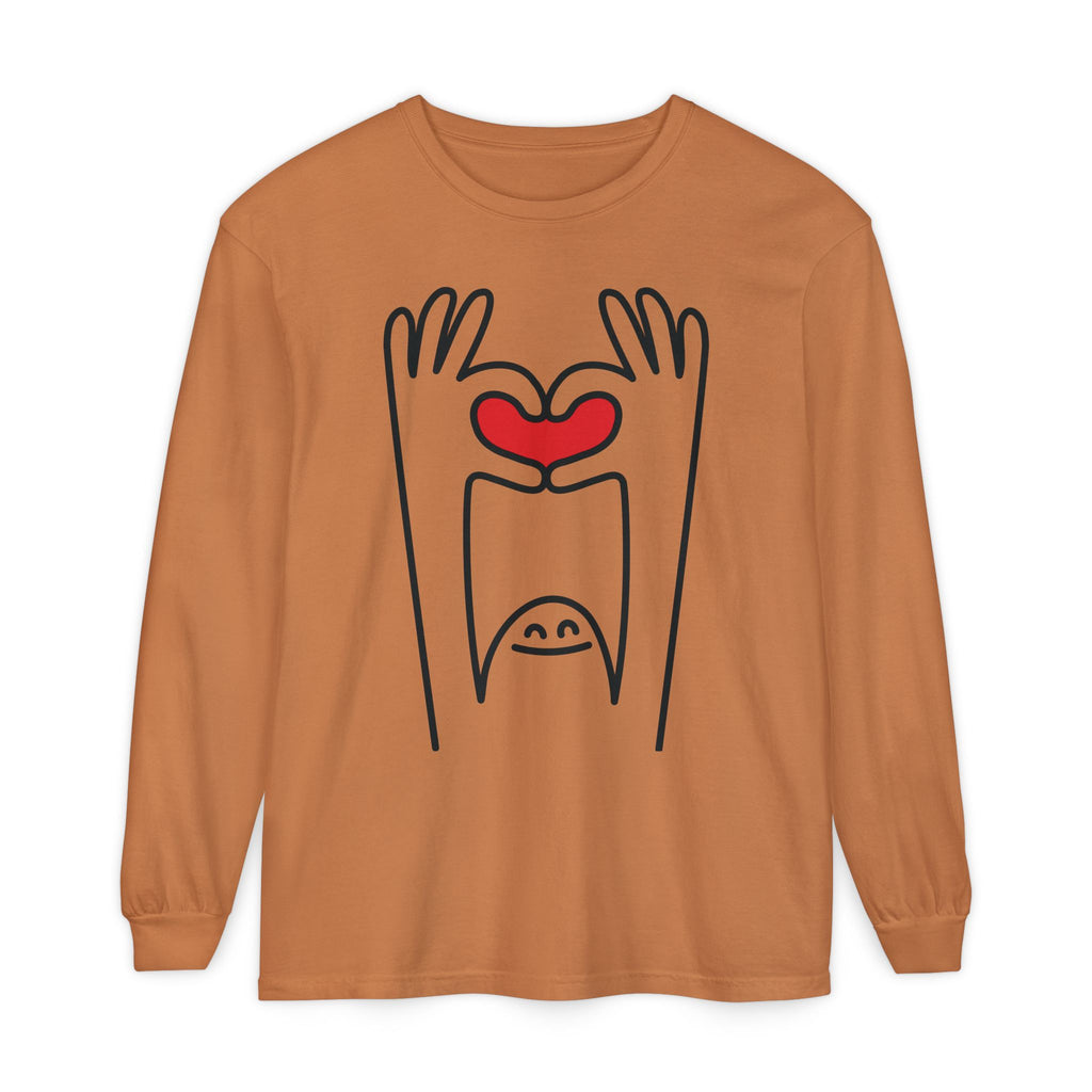 Hands-Up Heart Long Sleeve T-Shirt